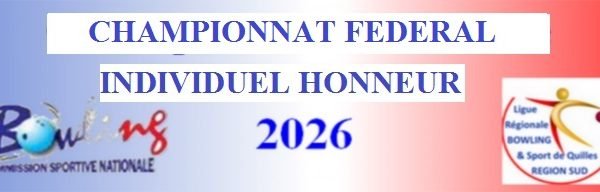 CHAMPIONNAT FEDERAL INDIVIDUEL HONNEUR phase 1